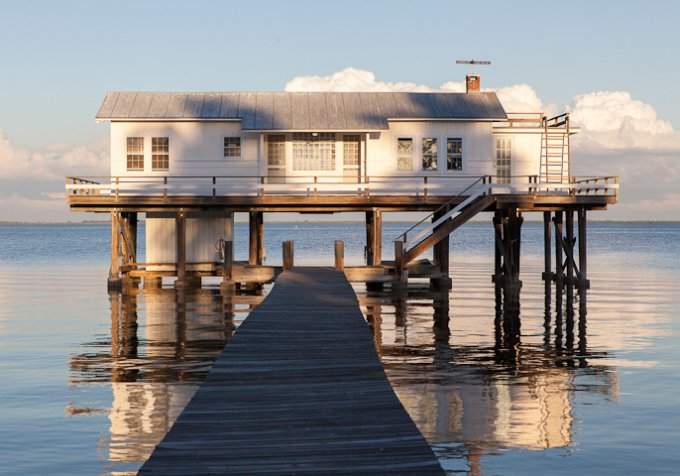 house over water