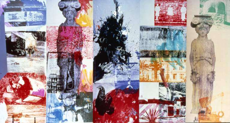 Artwork by Rauschenberg