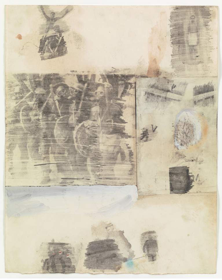 Artwork by Rauschenberg