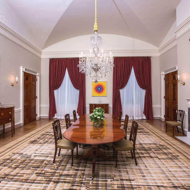 White House with Rauschenberg