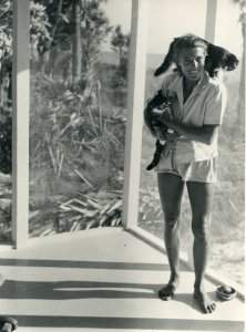 women holding cat