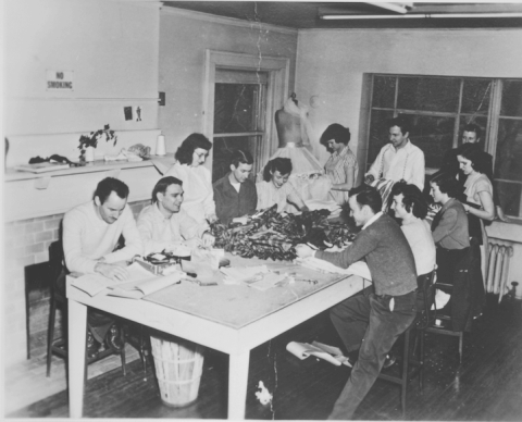 RR at table with students